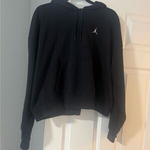 Jordan Black Hoodie with White Logo